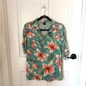 Floral Green Shirt